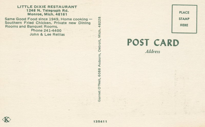 Little Dixie Restaurant - Vintage Postcard (newer photo)